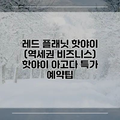 레드 플래닛 핫야이 (역세권 비즈니스) 핫야이 아고다 특가 예약팁