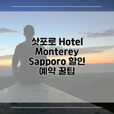 삿포로 Hotel Monterey Sapporo 할인 예약 꿀팁