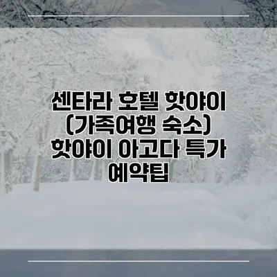 센타라 호텔 핫야이 (가족여행 숙소) 핫야이 아고다 특가 예약팁