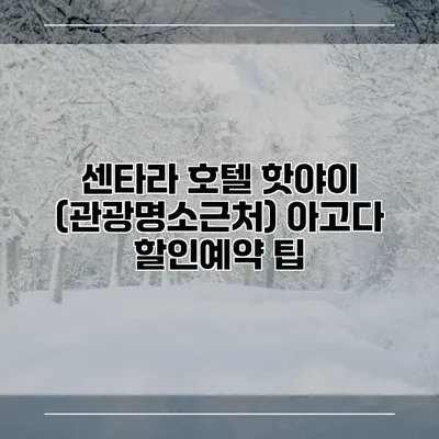 센타라 호텔 핫야이 (관광명소근처) 아고다 할인예약 팁