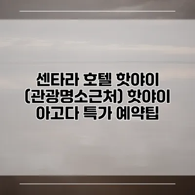 센타라 호텔 핫야이 (관광명소근처) 핫야이 아고다 특가 예약팁