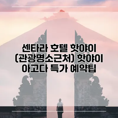 센타라 호텔 핫야이 (관광명소근처) 핫야이 아고다 특가 예약팁