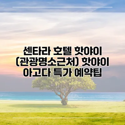 센타라 호텔 핫야이 (관광명소근처) 핫야이 아고다 특가 예약팁