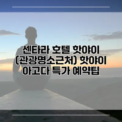 센타라 호텔 핫야이 (관광명소근처) 핫야이 아고다 특가 예약팁