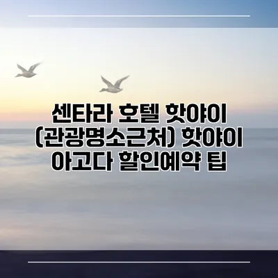 센타라 호텔 핫야이 (관광명소근처) 핫야이 아고다 할인예약 팁