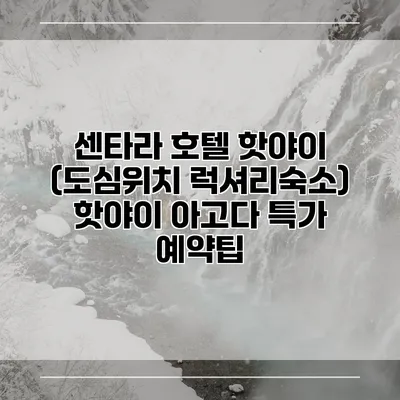 센타라 호텔 핫야이 (도심위치 럭셔리숙소) 핫야이 아고다 특가 예약팁