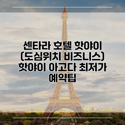 센타라 호텔 핫야이 (도심위치 비즈니스) 핫야이 아고다 최저가 예약팁