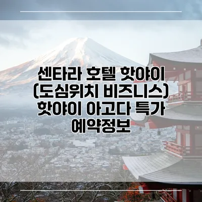 센타라 호텔 핫야이 (도심위치 비즈니스) 핫야이 아고다 특가 예약정보