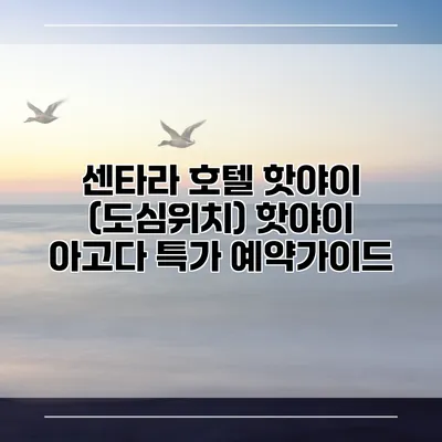 센타라 호텔 핫야이 (도심위치) 핫야이 아고다 특가 예약가이드
