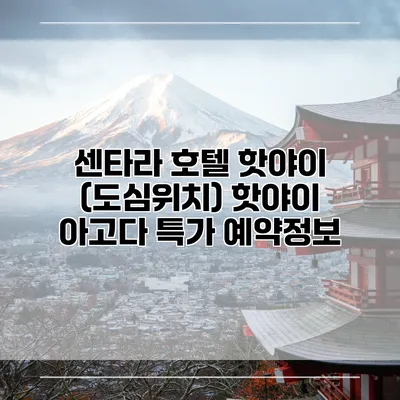 센타라 호텔 핫야이 (도심위치) 핫야이 아고다 특가 예약정보