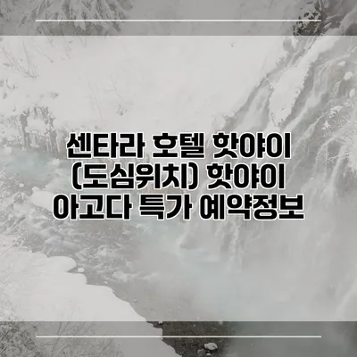 센타라 호텔 핫야이 (도심위치) 핫야이 아고다 특가 예약정보