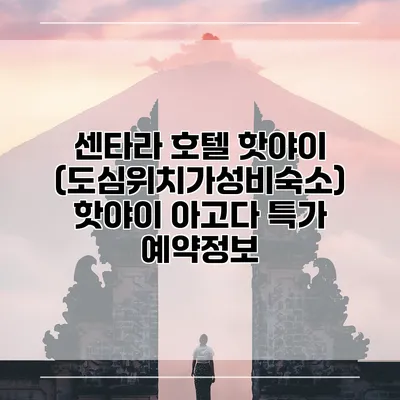 센타라 호텔 핫야이 (도심위치가성비숙소) 핫야이 아고다 특가 예약정보
