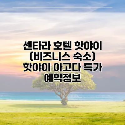 센타라 호텔 핫야이 (비즈니스 숙소) 핫야이 아고다 특가 예약정보