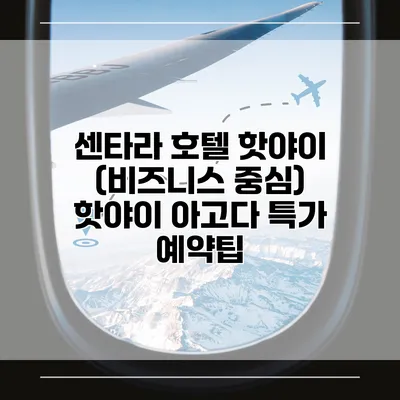 센타라 호텔 핫야이 (비즈니스 중심) 핫야이 아고다 특가 예약팁