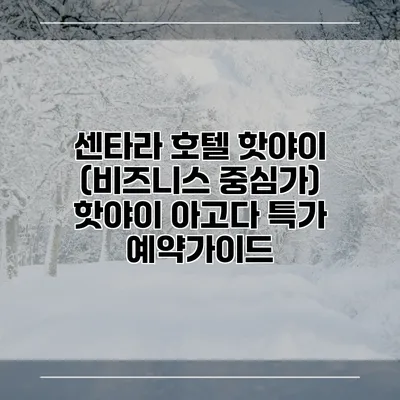 센타라 호텔 핫야이 (비즈니스 중심가) 핫야이 아고다 특가 예약가이드