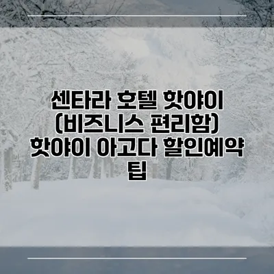 센타라 호텔 핫야이 (비즈니스 편리함) 핫야이 아고다 할인예약 팁
