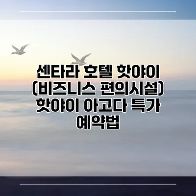 센타라 호텔 핫야이 (비즈니스 편의시설) 핫야이 아고다 특가 예약법