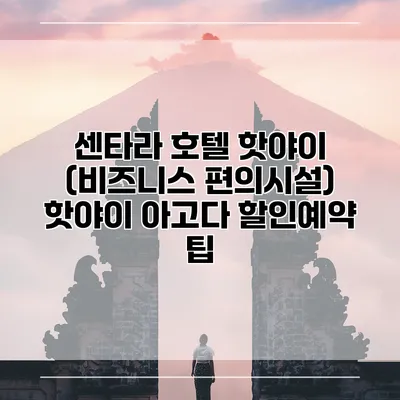 센타라 호텔 핫야이 (비즈니스 편의시설) 핫야이 아고다 할인예약 팁