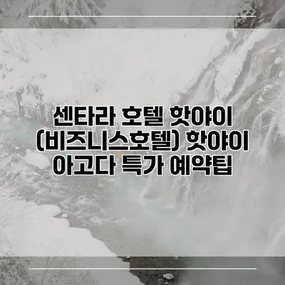 센타라 호텔 핫야이 (비즈니스호텔) 핫야이 아고다 특가 예약팁