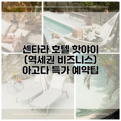 센타라 호텔 핫야이 (역세권 비즈니스) 아고다 특가 예약팁