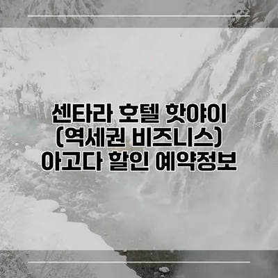 센타라 호텔 핫야이 (역세권 비즈니스) 아고다 할인 예약정보